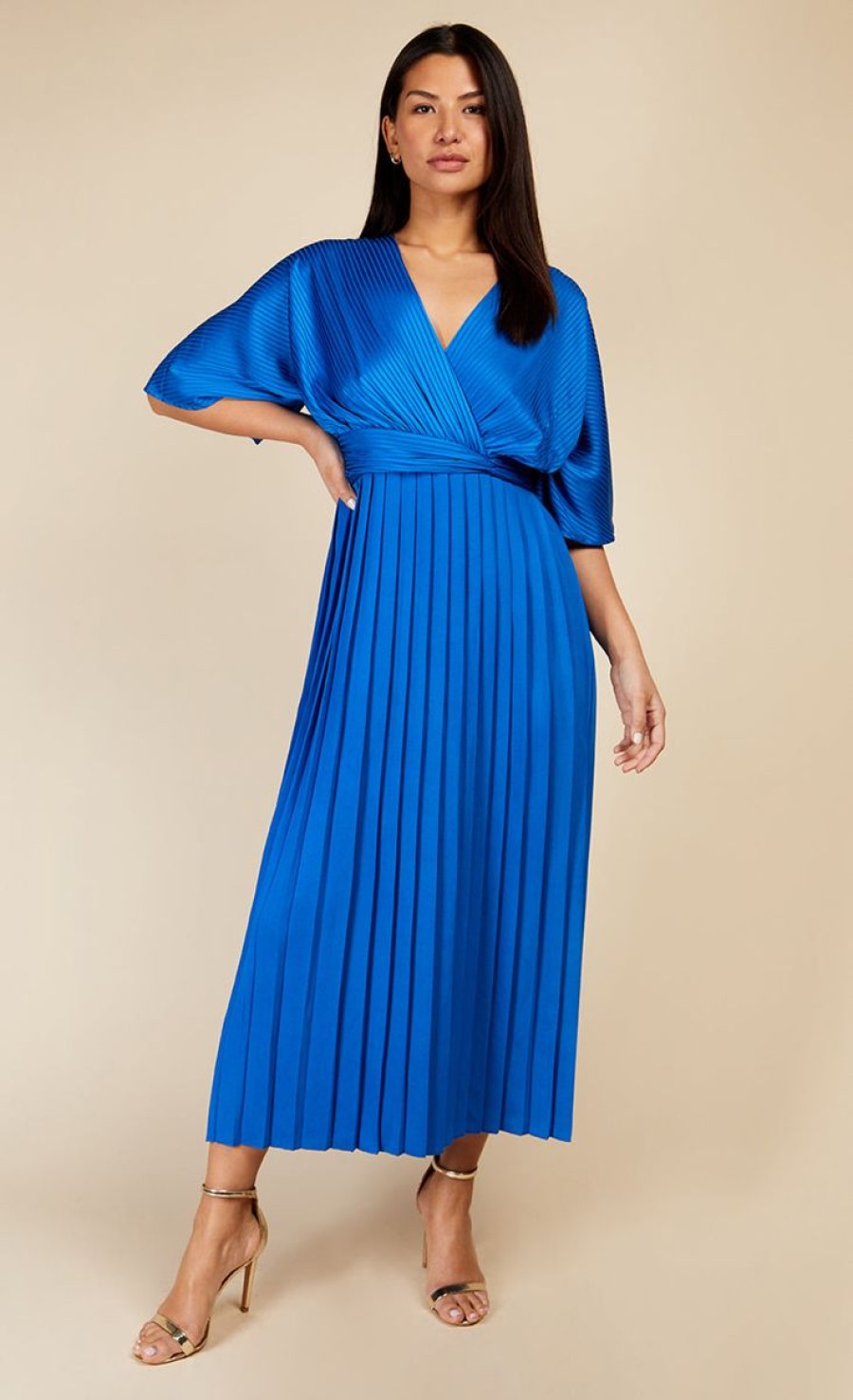 Clothing Little Mistress | Cobalt Blue Twist Detail Midaxi Dress