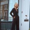 Clothing Little Mistress | Black Plisse Jumpsuit By Vogue Williams