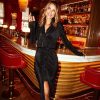 Clothing Little Mistress | Black Plisse Midi Shirt Dress By Vogue Williams