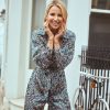 Clothing Little Mistress | Satin Print Jumpsuit By Vogue Williams