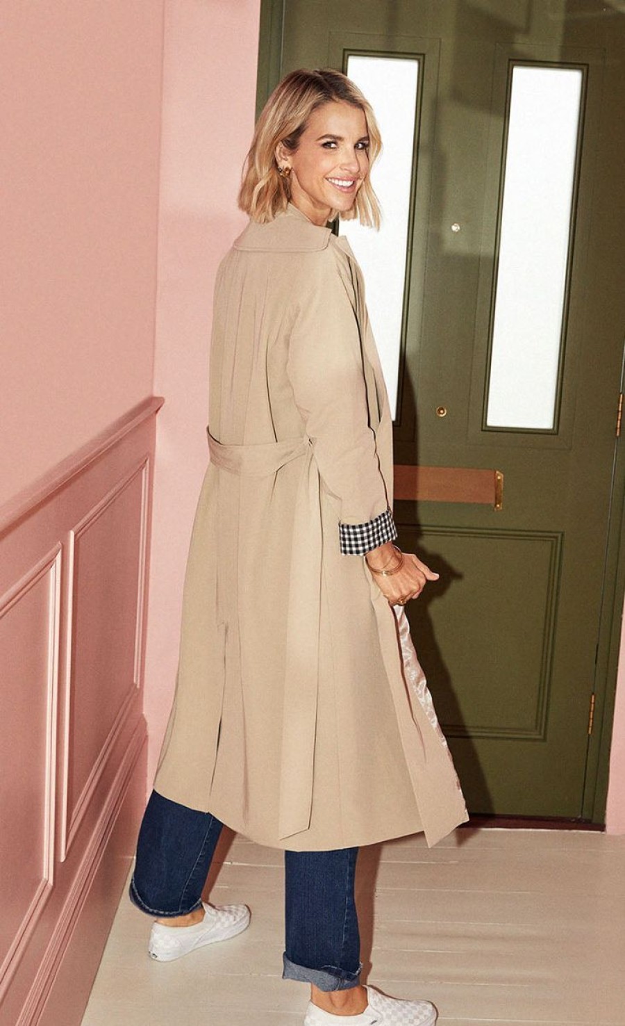 Clothing Little Mistress | Camel Trench Coat By Vogue Williams