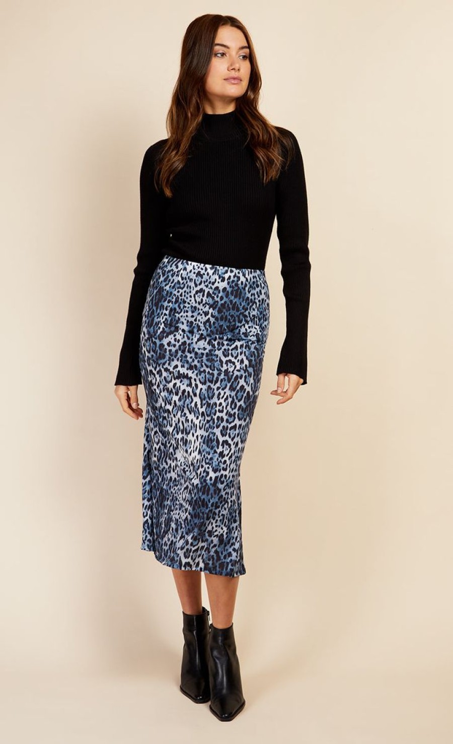 Clothing Little Mistress | Leopard Print Midi Skirt By Vogue Williams