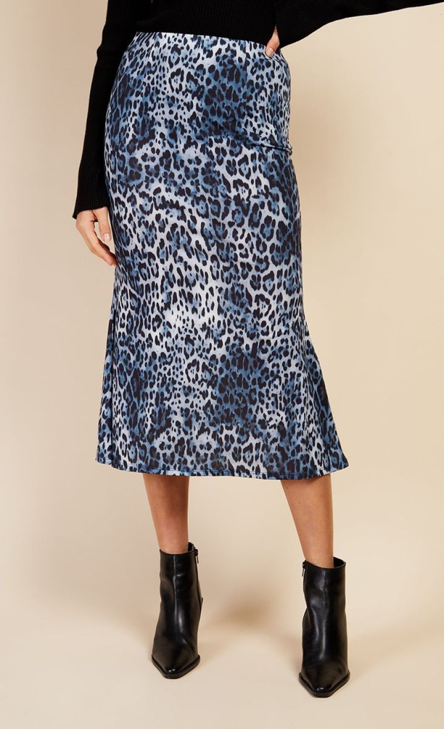 Clothing Little Mistress | Leopard Print Midi Skirt By Vogue Williams