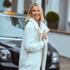 Clothing Little Mistress | Cream Teddy Coat By Vogue Williams